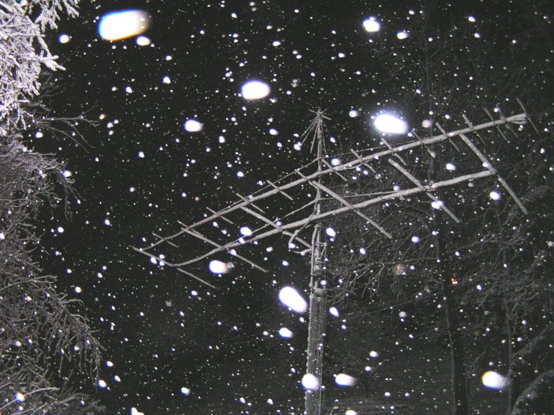 Antennes VHF et 6m sous la neige